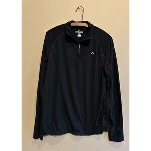 Merino Blend By Paradox Men Baselayer Medium Dri Release 1/4 Zip Pullover Black